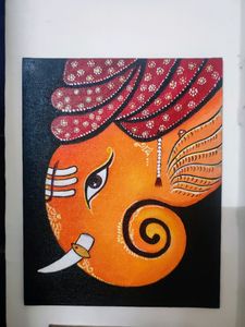 Lord Ganesha Acrylic Painting