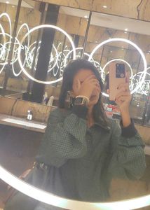 Houndstooth Green Water Proof Jacket