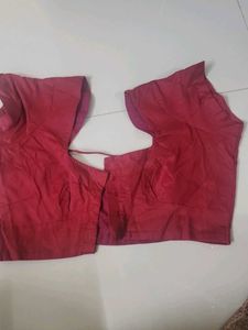 Red  Patoor Silk Blouse