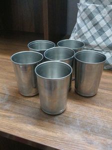 SET OF 6 Steel Glasses
