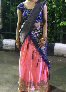 Lehenga Choli With Banarasi Dupatta