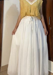 White Skirt Also Available In Black Colour