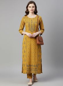 Elegant Yellow Kurta