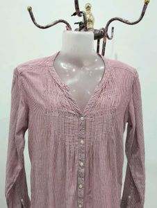 H&amp;M Striped Button-Down Top