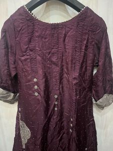 Elegant Maroon Kurta