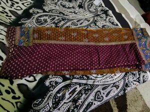 Purple Embellished Dupatta