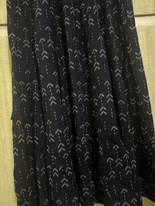 Elegant Navy Blue Printed Kurta