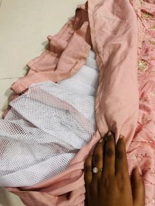 Elegant Pink Embellished Gown