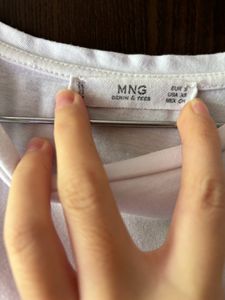 Mango MINIMAL White Tee Shirt