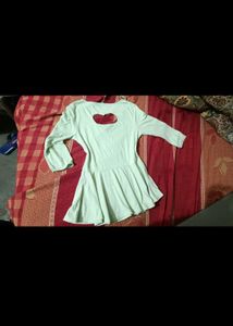 Woman top with back heart shape design