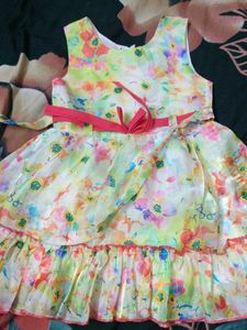 Cute Floral Baby Frock