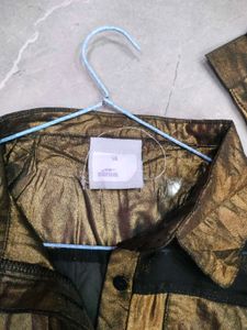 GOLDEN BLACK SHIRT TOP