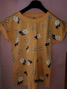 Floral Orange Tshirt