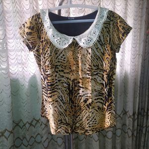 Tiger Print Top