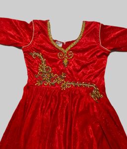 Red Ethnic Gown