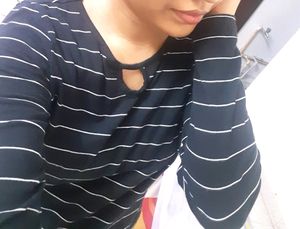 Black Stripped Crop Top