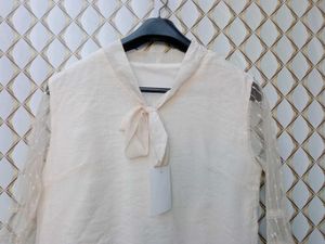 New With Tag Beige Bow Korean Premium Top