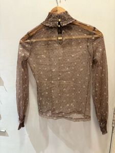 Beautiful Brown Mesh Top