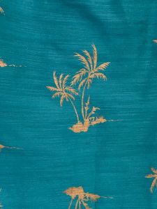 Sea Green Cotton Silk Kurta For Women
