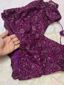 Purple Floral Lehenga Choli Set