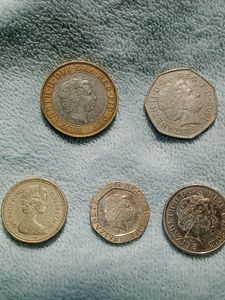 British Pound Coins (5 Coin Set)