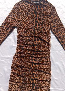 Sheer Cheetah Print Dress