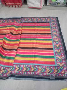 New Multi Colour Sequence Silk Saree