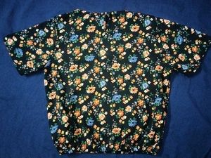 Floral Black Top