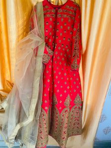 Gajri With Golden Color Gaune Dress