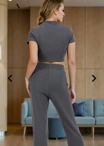 Gray Two-Piece Outfit