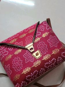 Bandhani Print Crossbody Bag