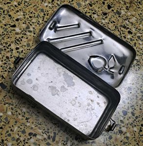 1990s Vintage Steel Tiffin Box