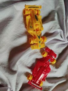 Cars Toys... Set Of 2 ( Yellow And Red Colour)