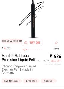 Manish Malhotra Black Diamond Sketch Eyeliner