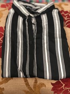 Striped Button-Down Shirt