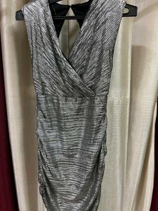 Bershka limited edition Sparkly Silver Party Dress