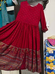 Anarkali  Printed Kurta