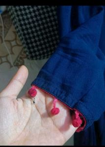 Embroidered Navy Blue anarkali