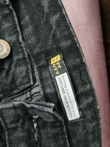 Ripped Black Wide-Leg Jeans