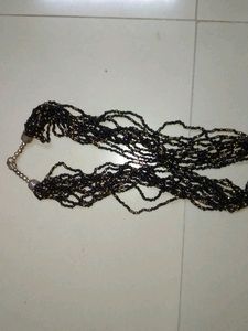 Oval Aesthestic Black Pendant Beads Set