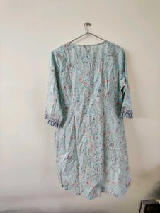 Elegant Blue Printed Kurta