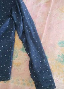 Patterned Blue Casual Shirt