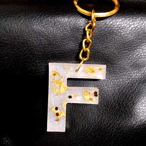 Letter F Keychain