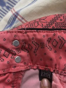 Zola Coral Printed Skinny Jeans