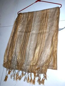 Striped Scarf with Tassels