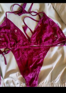 Maroon Bra