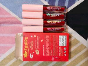 Pack Of 4 Frippe Matte Lipcream The Red Edition