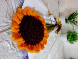 Crochet Sunflower Bouquet