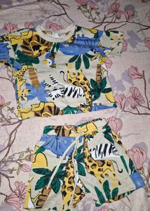 Adorable Animal Print Kids Set
