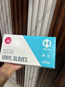 Clear Vinyl Gloves - XL, 100 Count